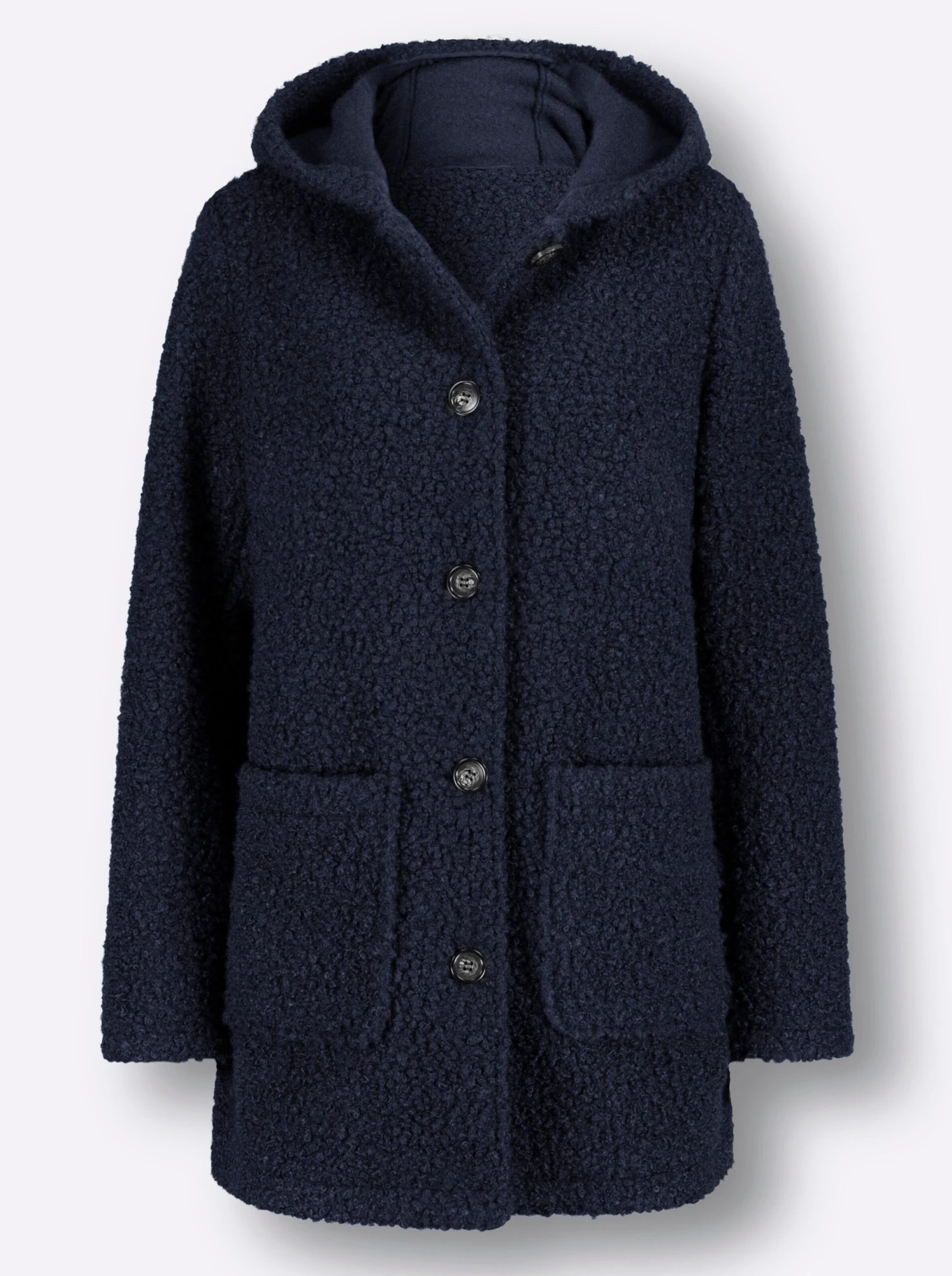 Boucléjacke - Marine – Bild 4