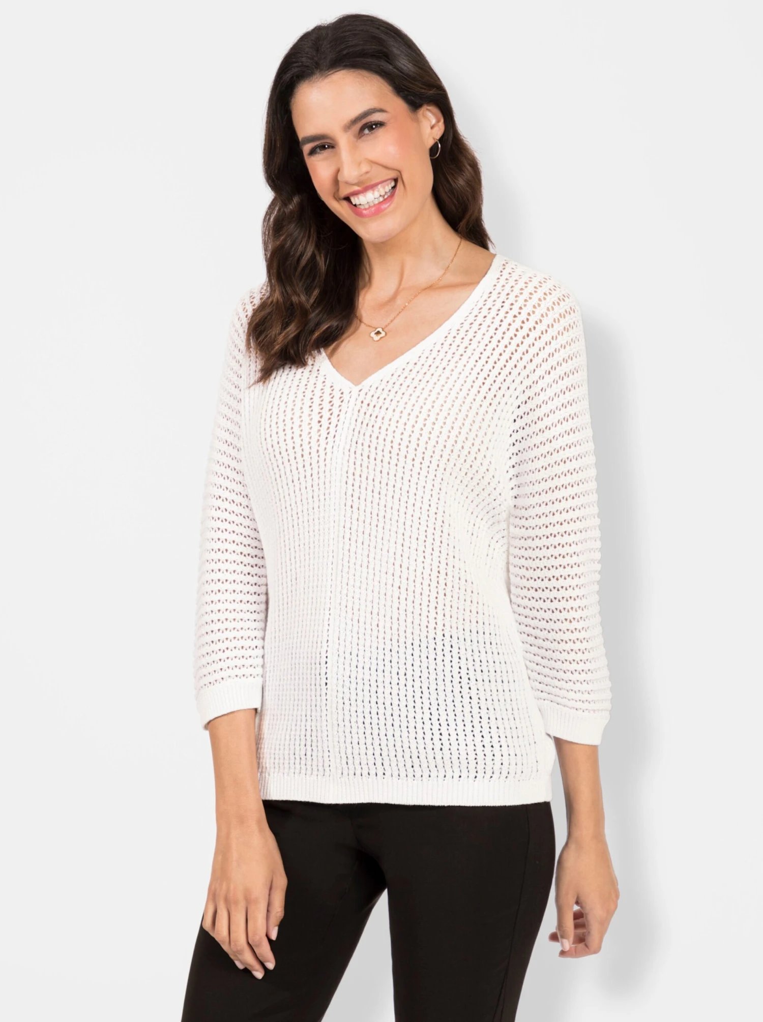 Pullover - Weiß – Bild 2