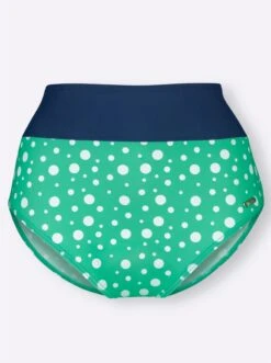Bikini-Slip - Blaugrün-getupft