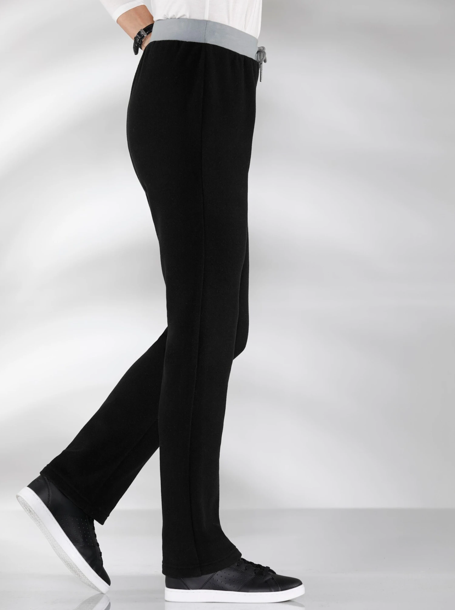 Fleecehose - Schwarz – Bild 2