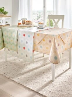 Tischdecke - Grau-gemustert