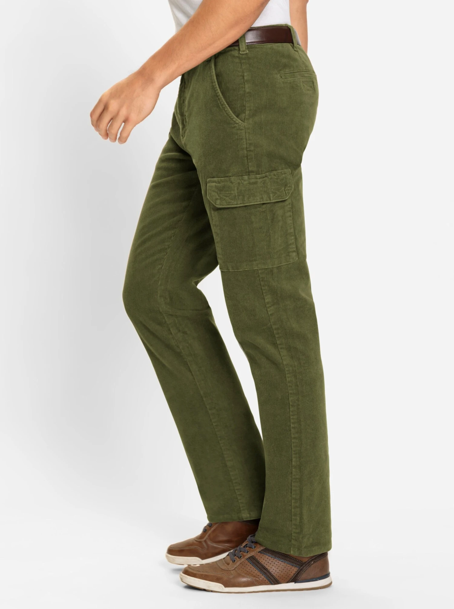 Cord-Hose - Oliv – Bild 2