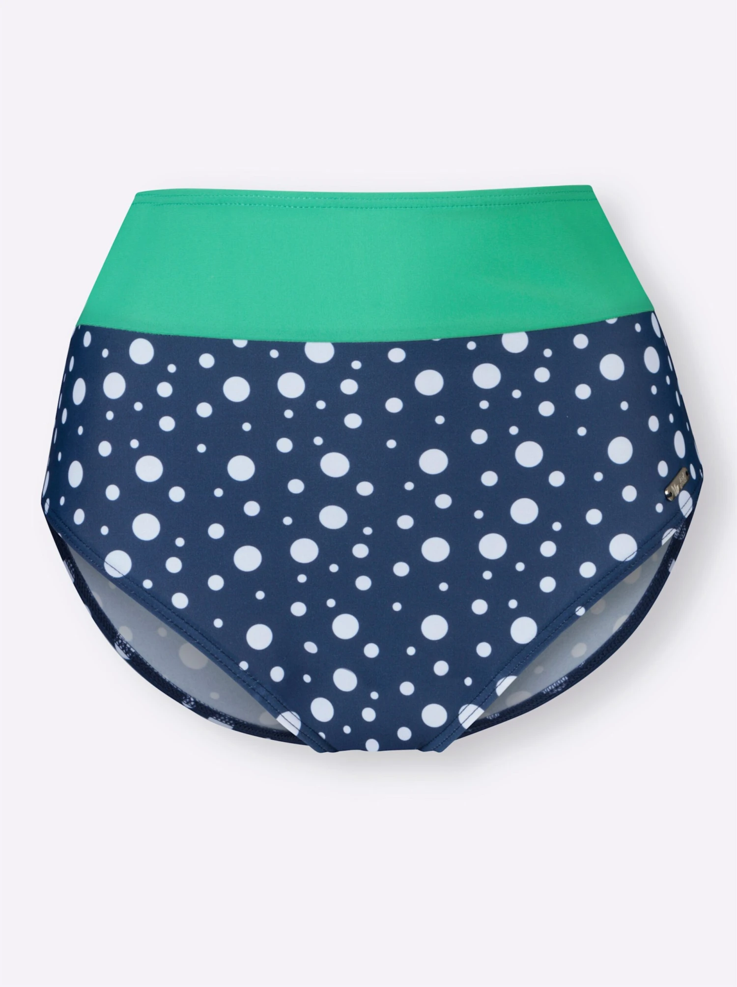 Bikini-Slip - Dunkelblau-getupft