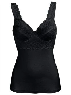 Bügel-BH-Hemd - Schwarz