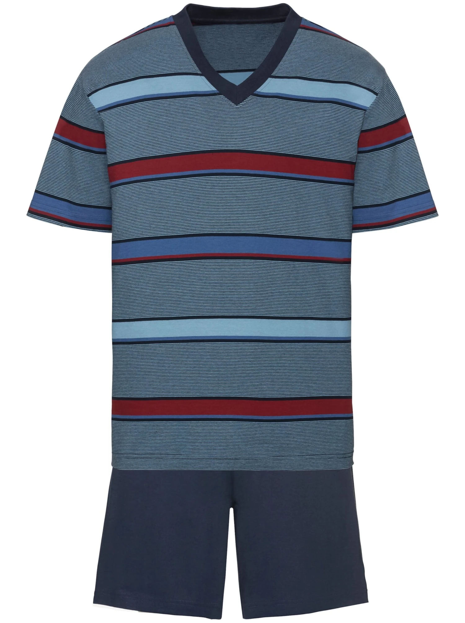 Shorty - Marine-rot-gestreift – Bild 3