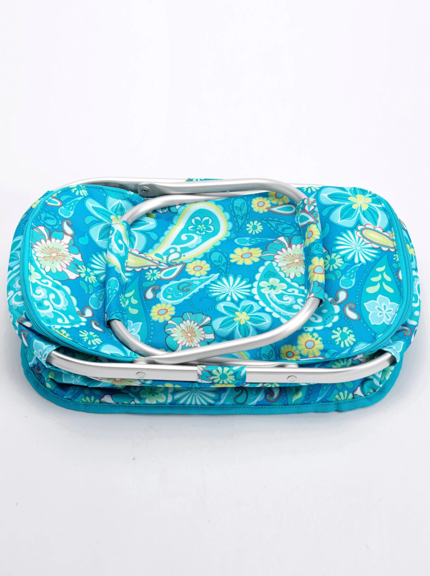 Faltkorb Mit Kühlfunktion - Türkis-gemustert – Bild 3