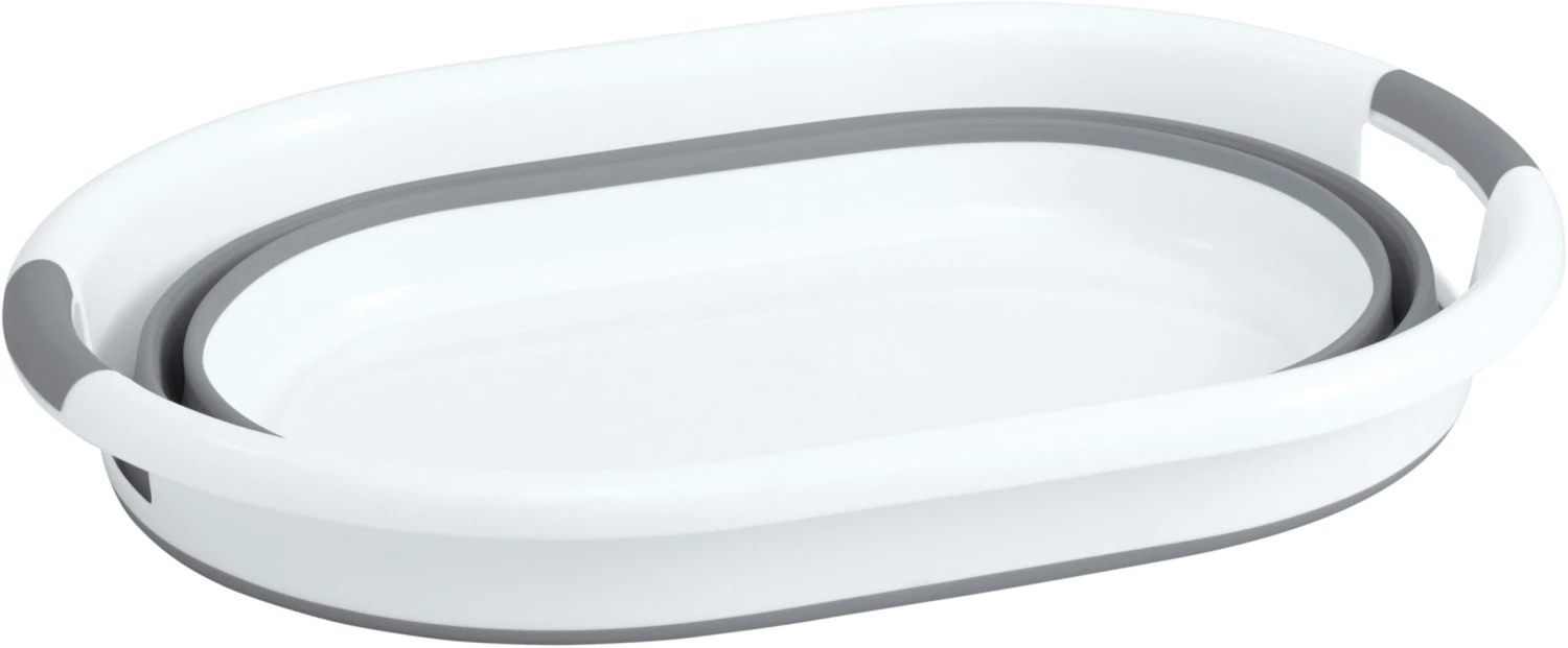 Wäschekorb - Weiß-grau – Bild 2