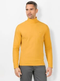 Rollkragen-Shirt - Ocker