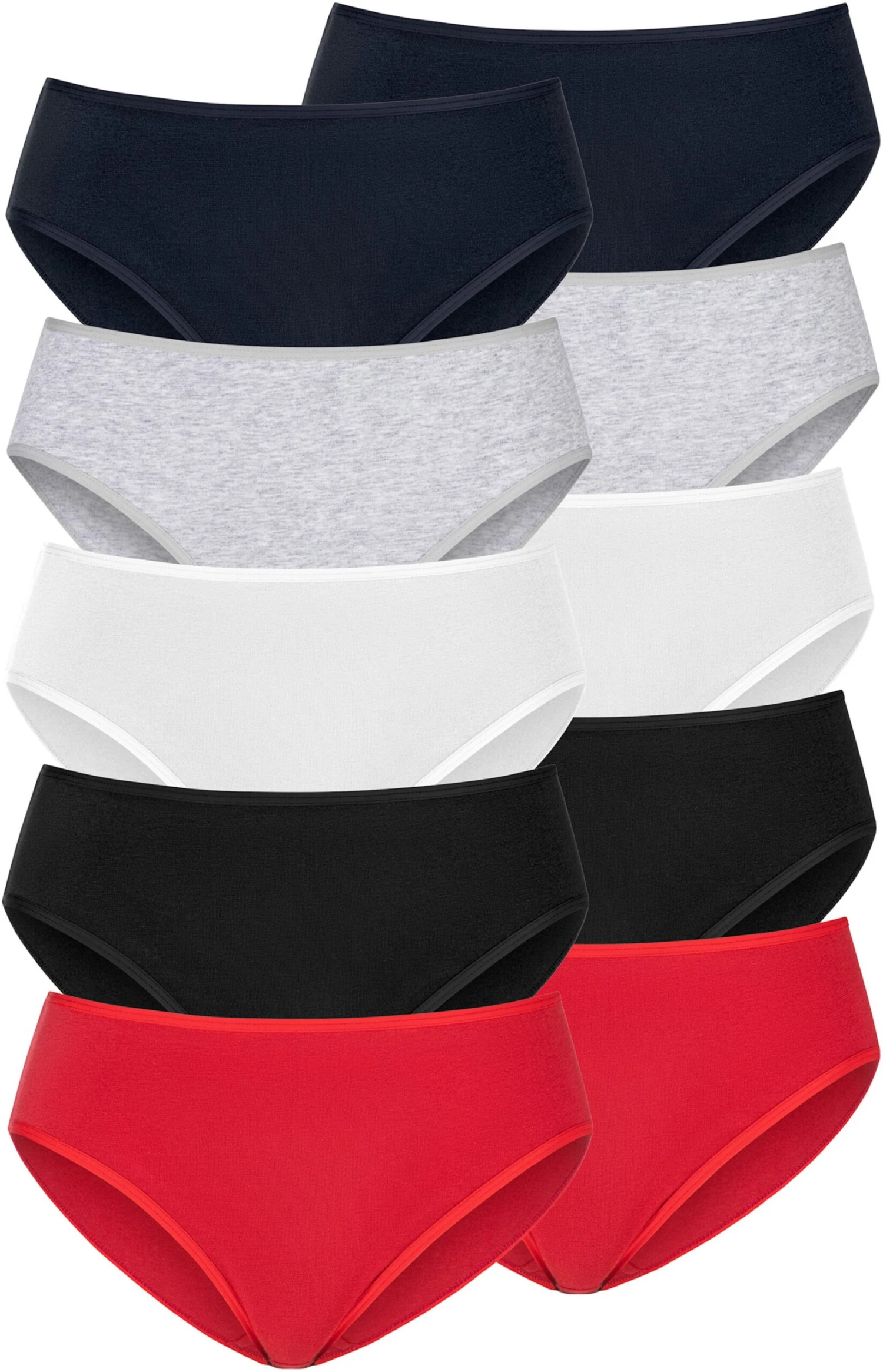 Jazz-Pants Slips - Rot, Schwarz, Weiß, Grau-meliert, Navy – Bild 6