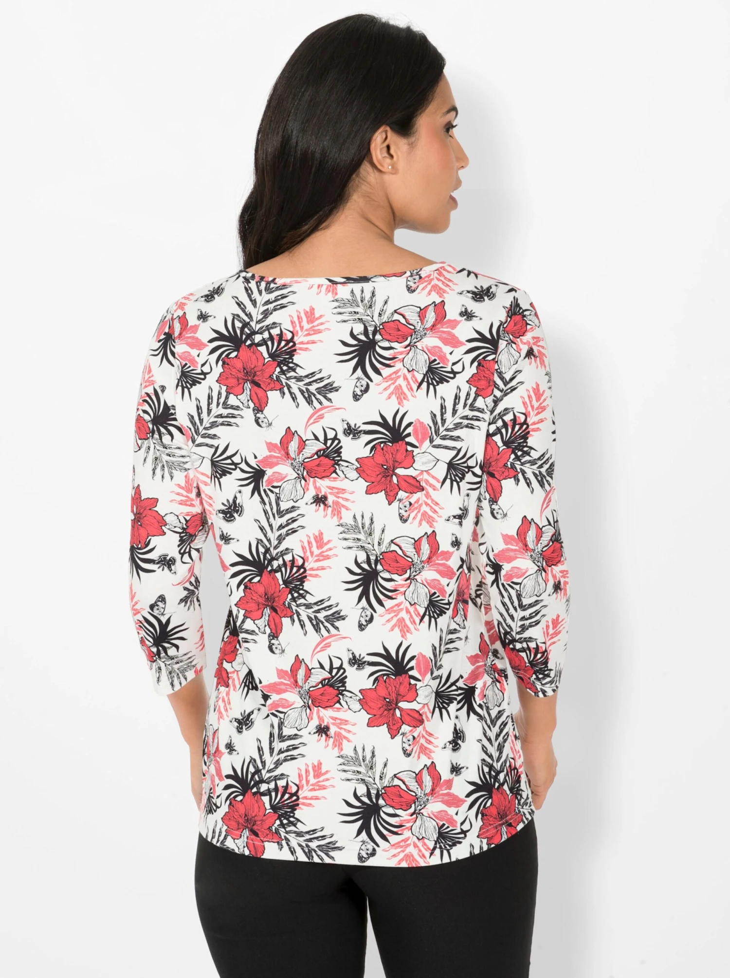 Print-Shirt - Koralle-marine-bedruckt – Bild 3