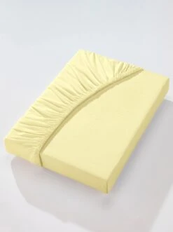 Spannbetttuch - Vanillegelb