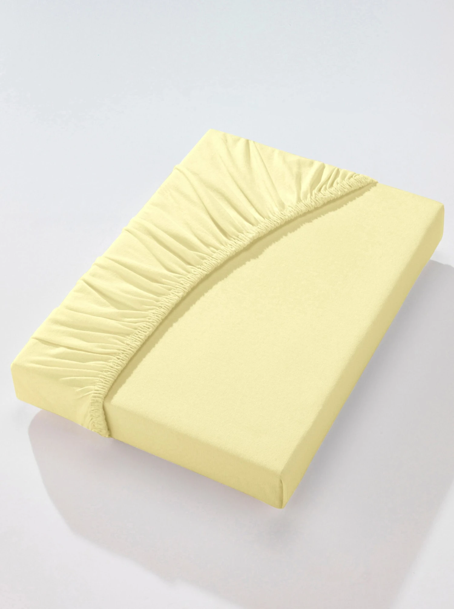 Spannbetttuch - Vanillegelb