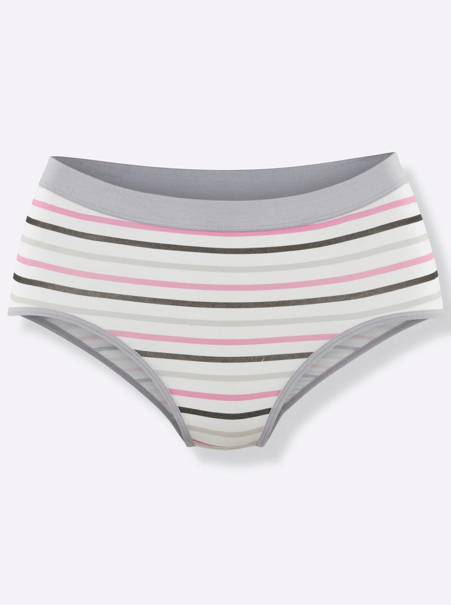 Hüftslip - 2x Uni + 2x Geringelt – Bild 10