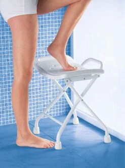 Duschklappsitz - Weiß