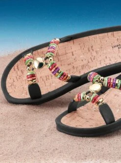 Badepantolette - Schwarz