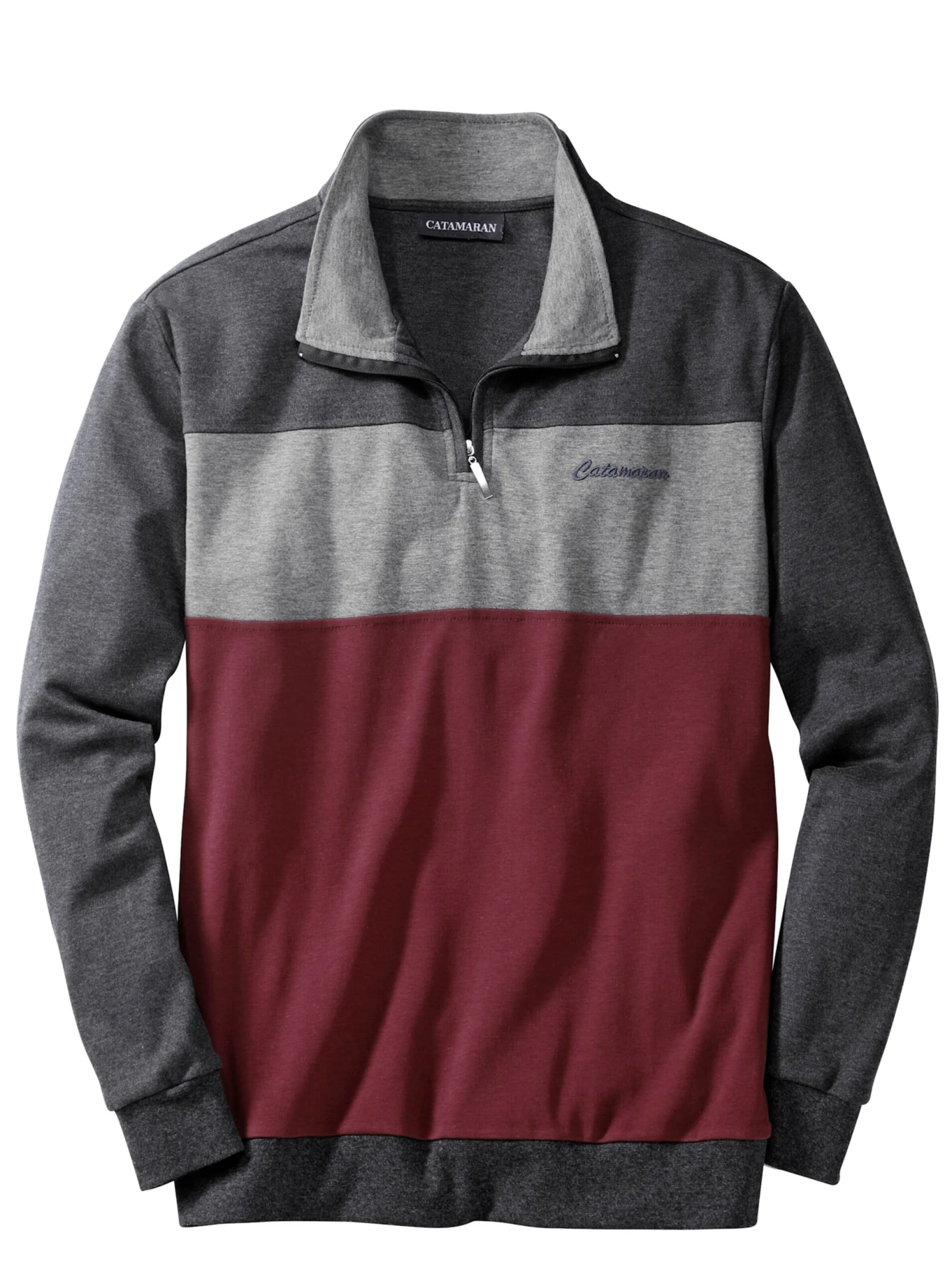 Sweatshirt - Rot-anthrazit – Bild 4