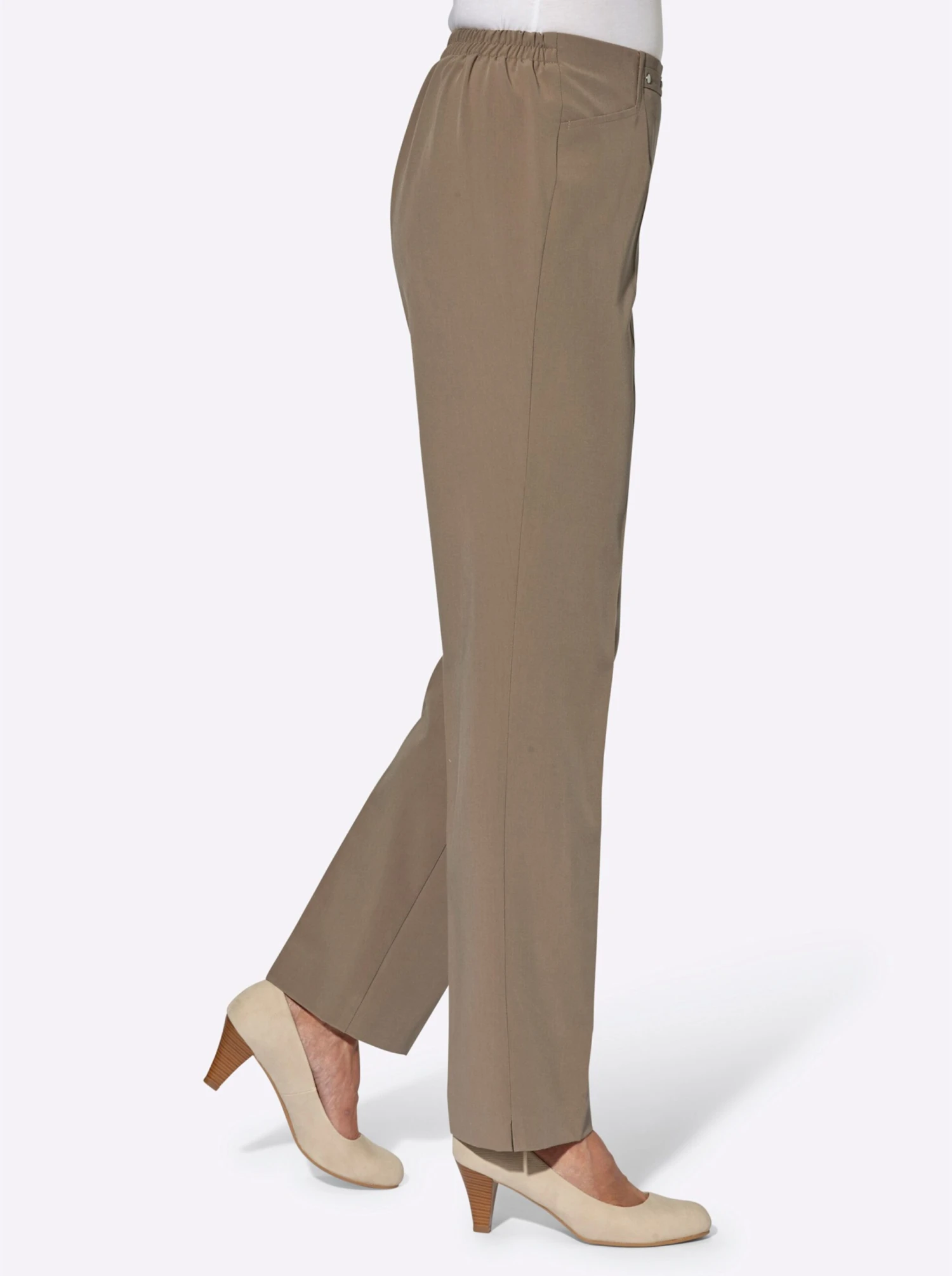 Bügelfaltenhose - Beige – Bild 2