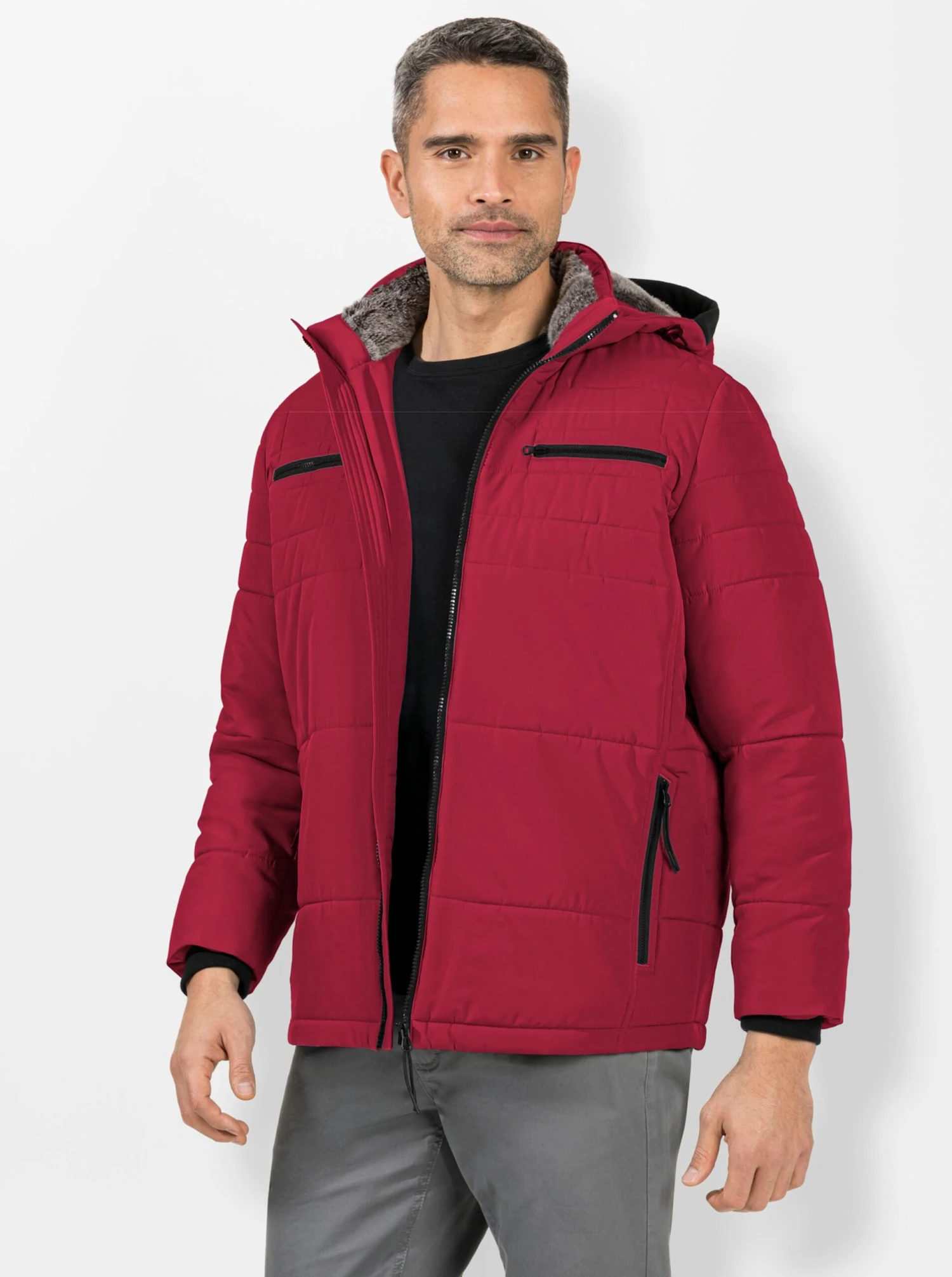 Steppjacke - Kirsche