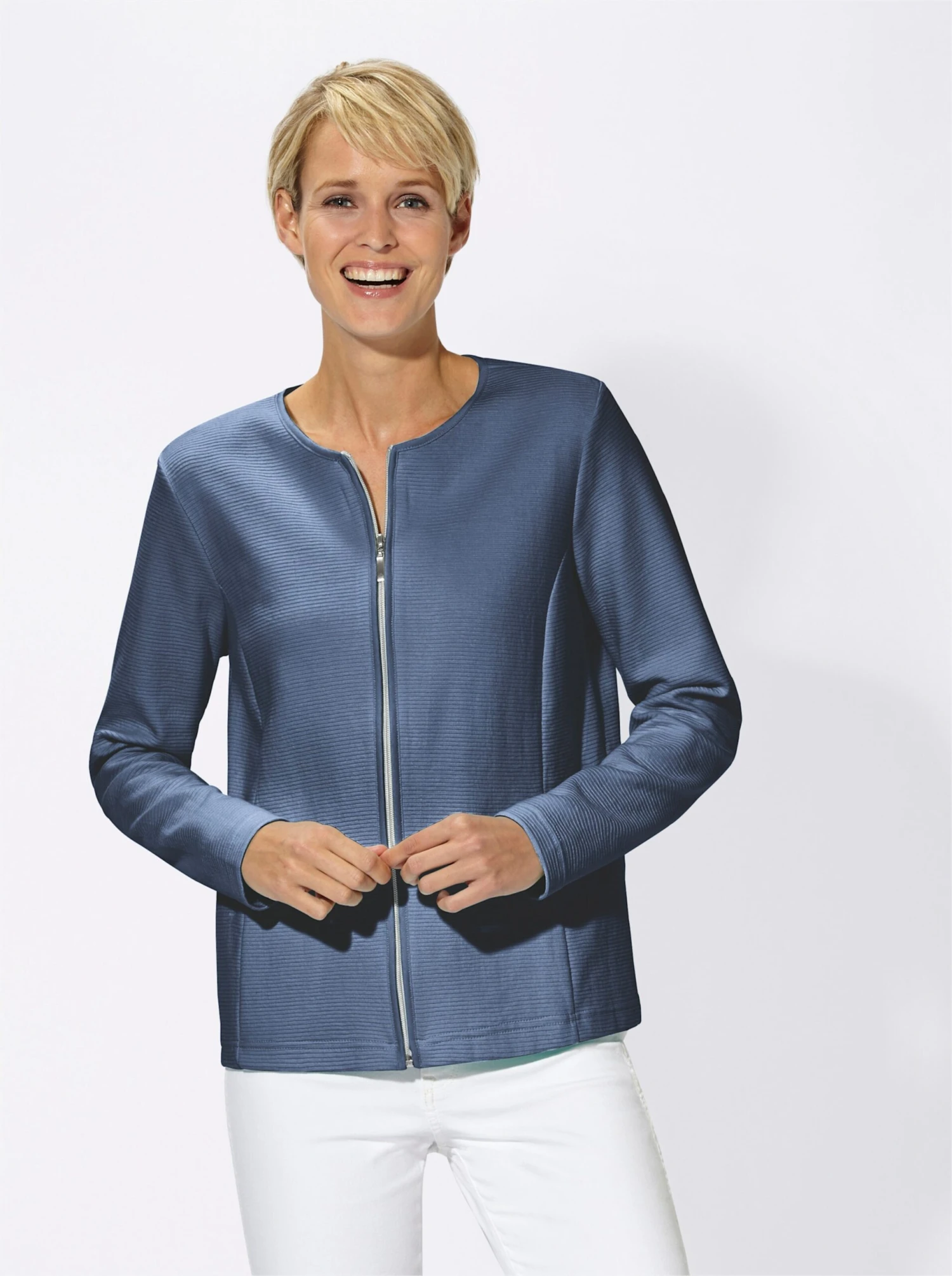 Shirtblazer - Jeansblau – Bild 2