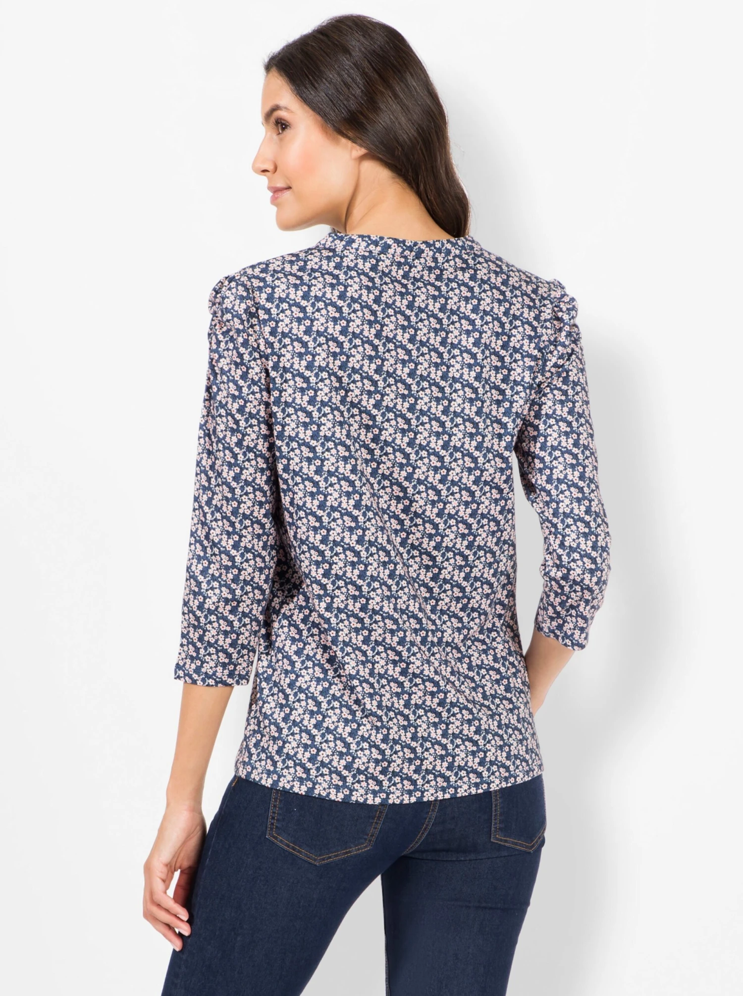 Print-Shirt - Rauchblau-bedruckt – Bild 3