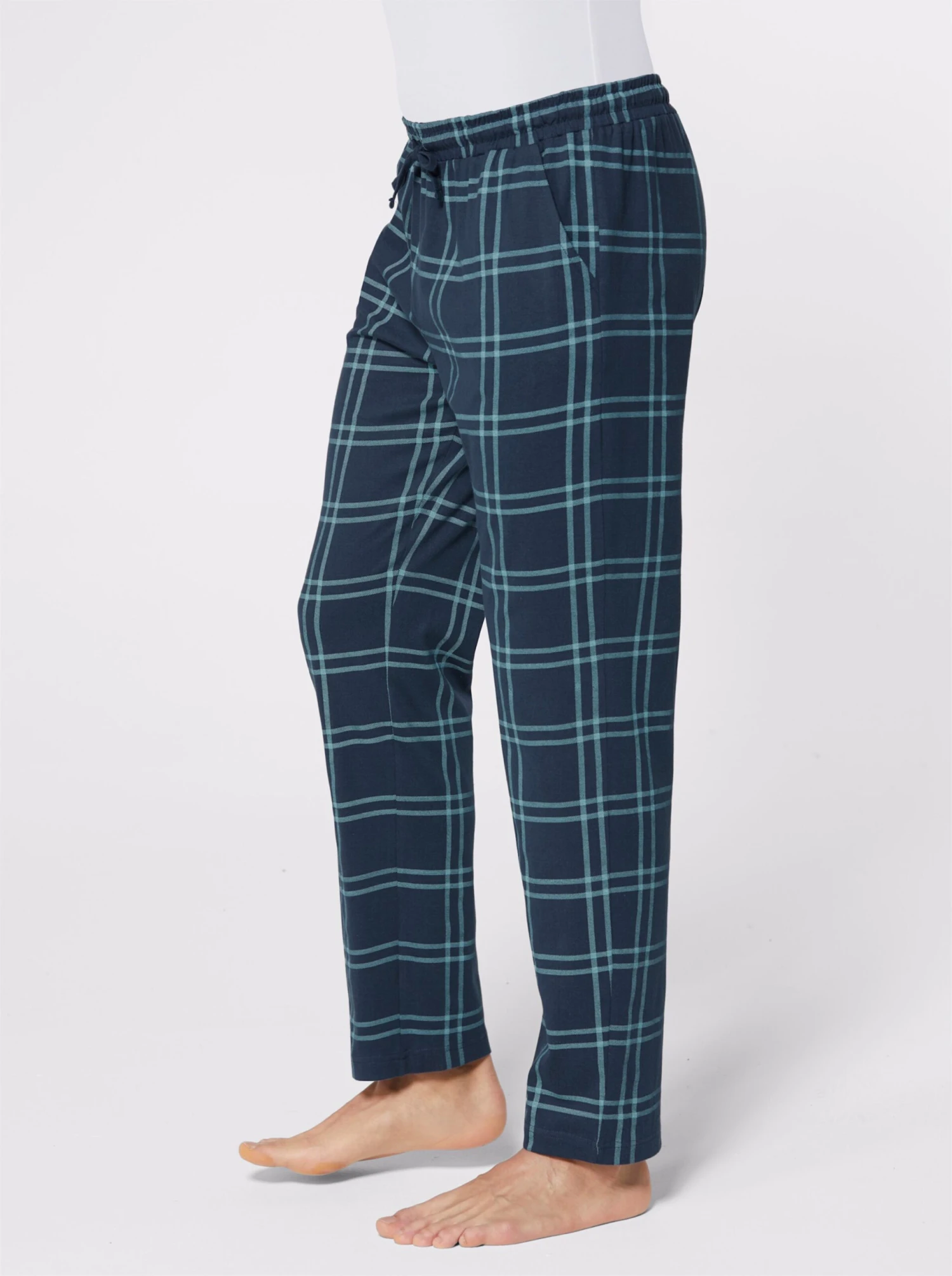 Hose Lang - Dunkelblau-kariert – Bild 5