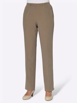 Bügelfaltenhose - Beige