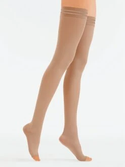 Selbsthaftende Stützstrümpfe - Beige