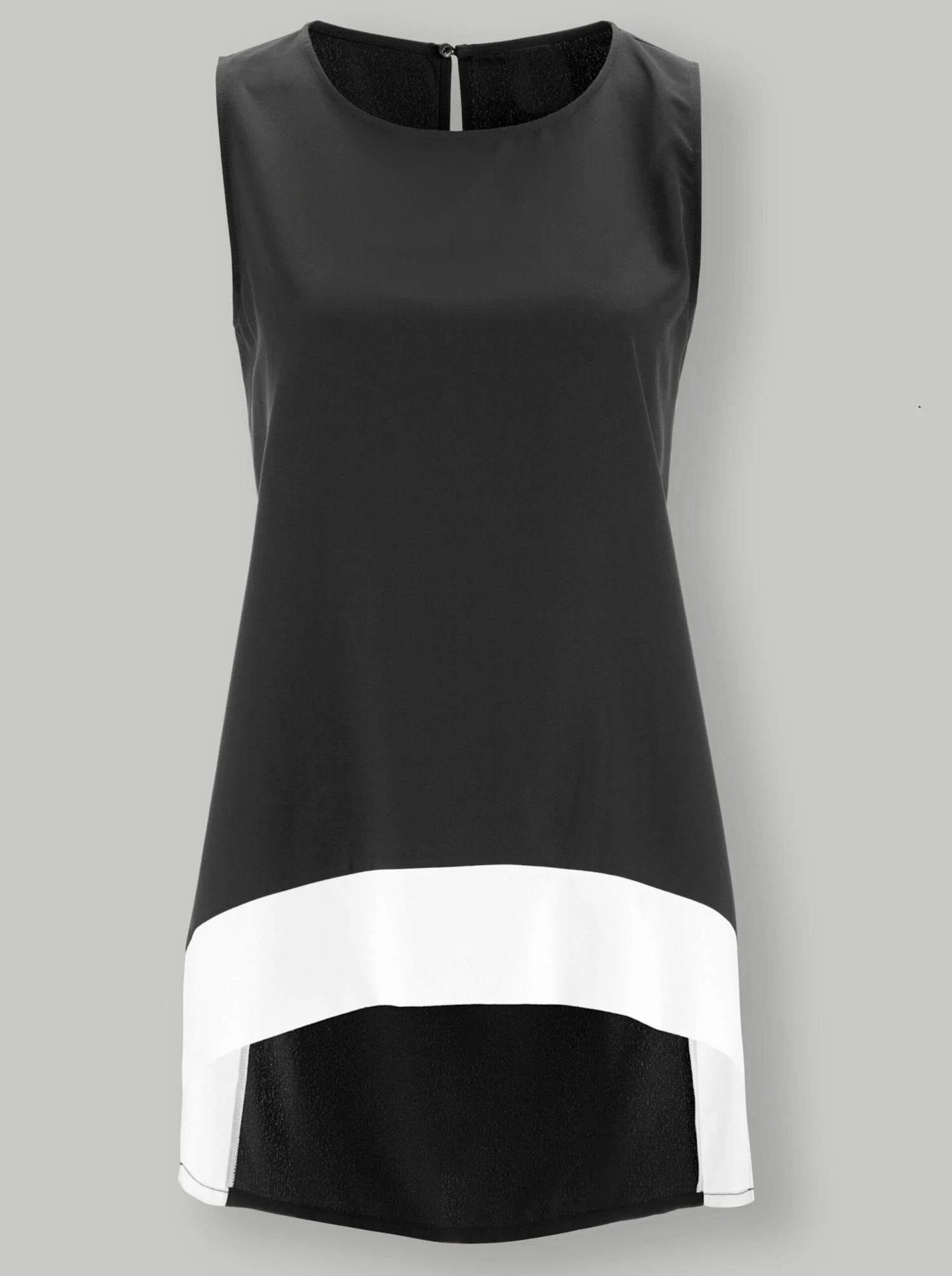 Longbluse - Schwarz-weiß – Bild 3