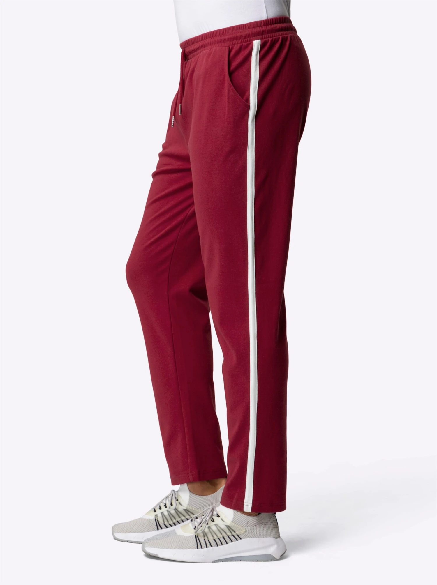 Hosen Lang - Dunkelrot + Schwarz – Bild 7