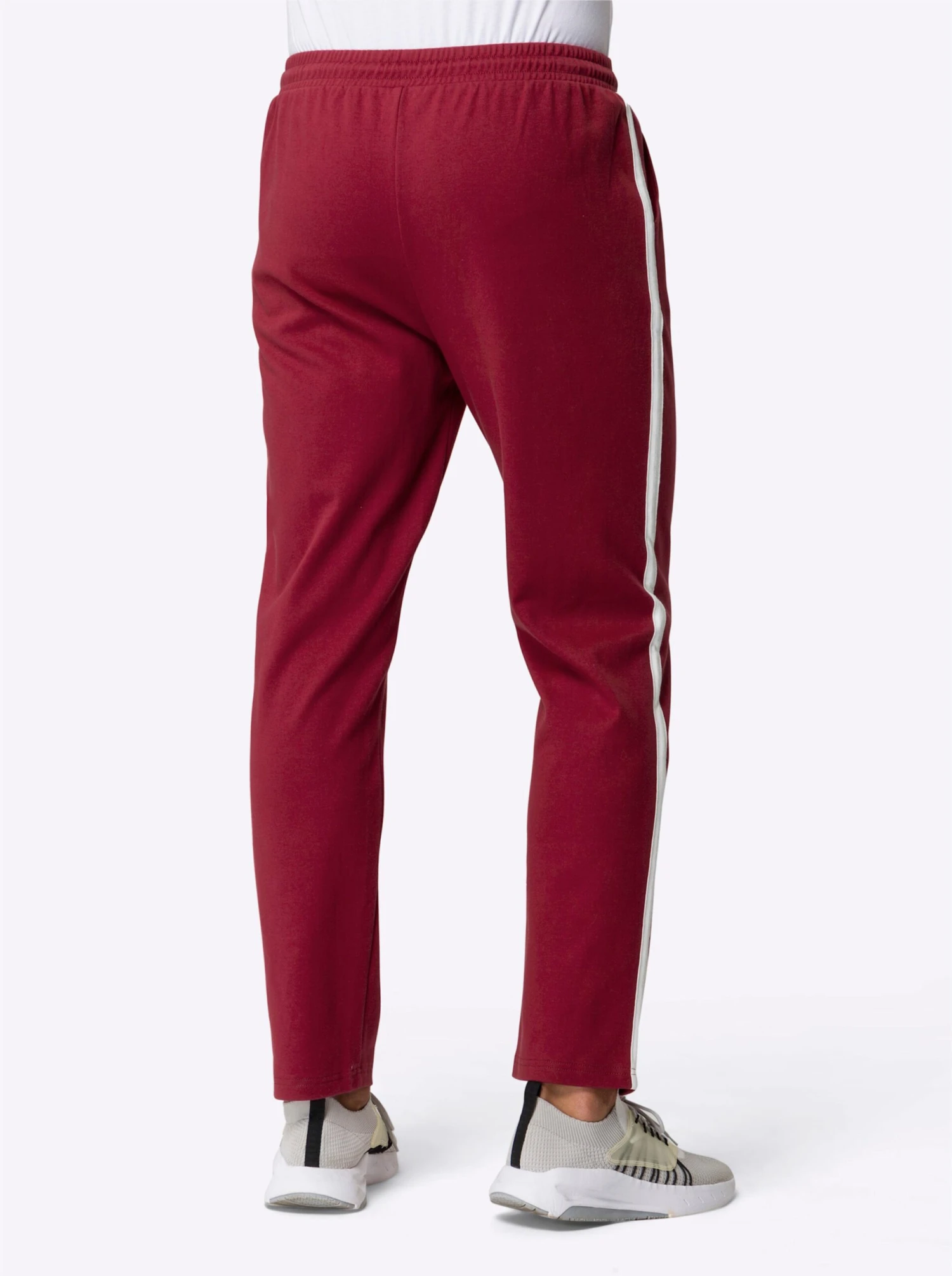 Hosen Lang - Dunkelrot + Schwarz – Bild 4
