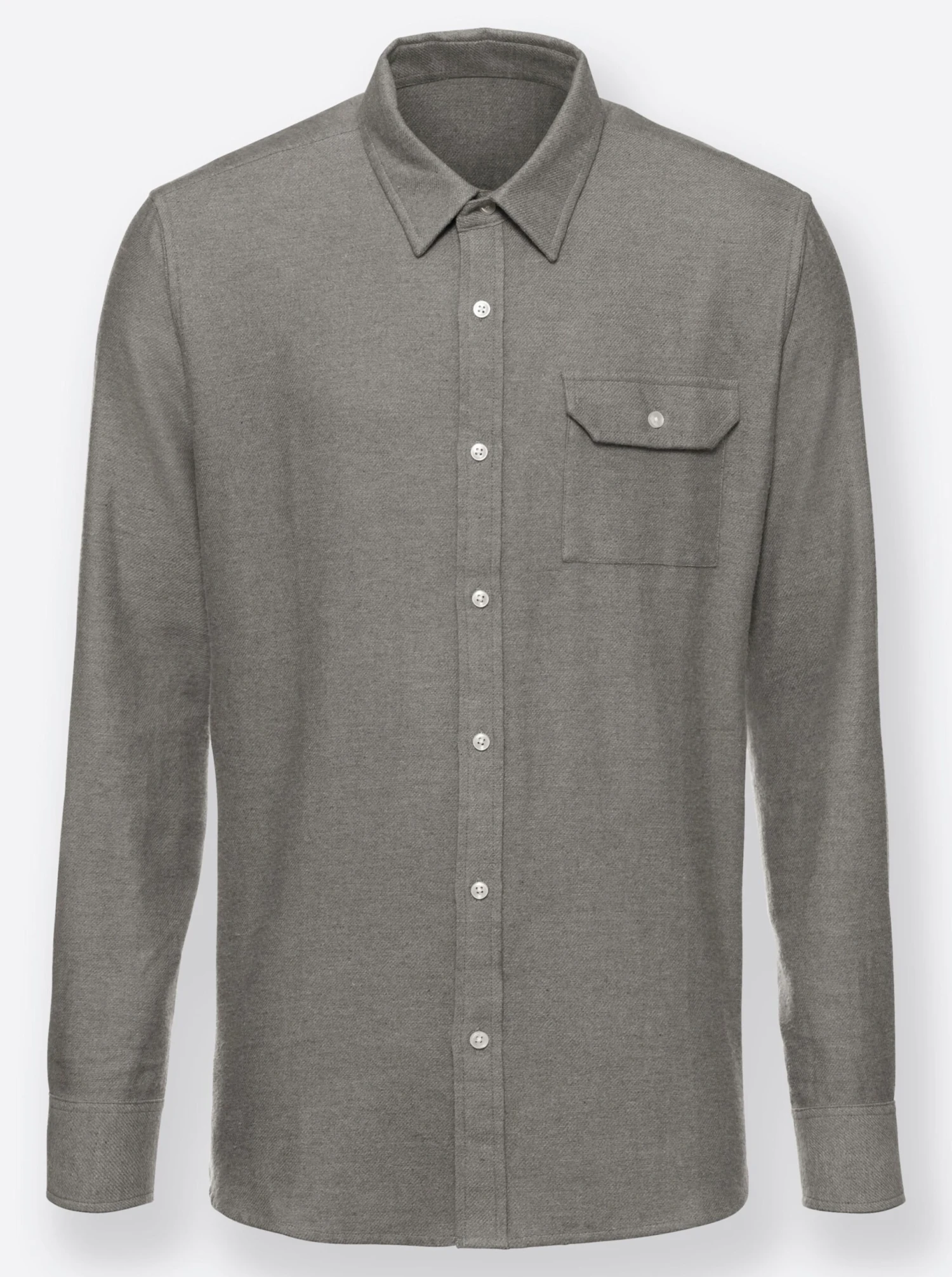 Langarm-Hemd - Grau – Bild 3