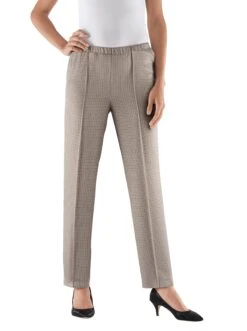 Jerseyhose - Grau-kariert