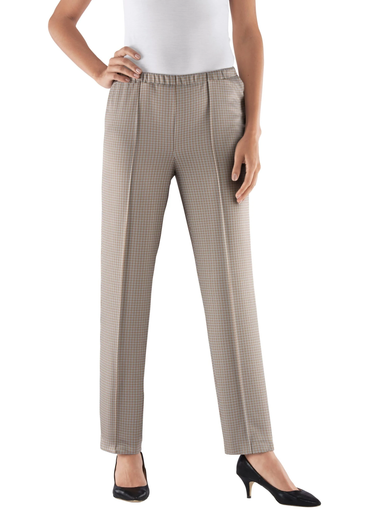 Jerseyhose - Grau-kariert