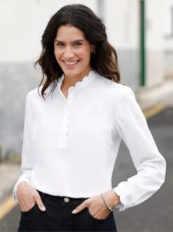 Bluse - Weiß