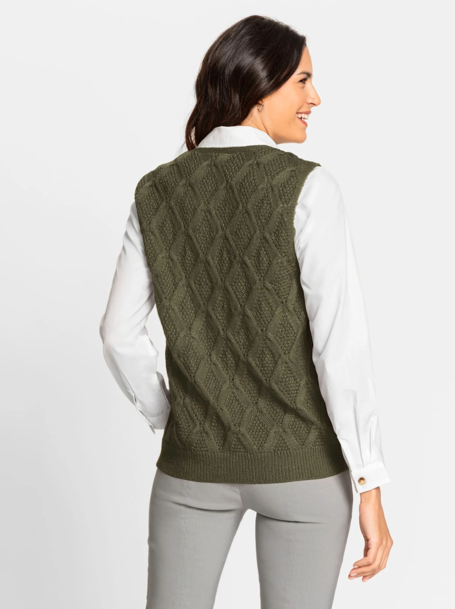 Pullunder - Khaki – Bild 3