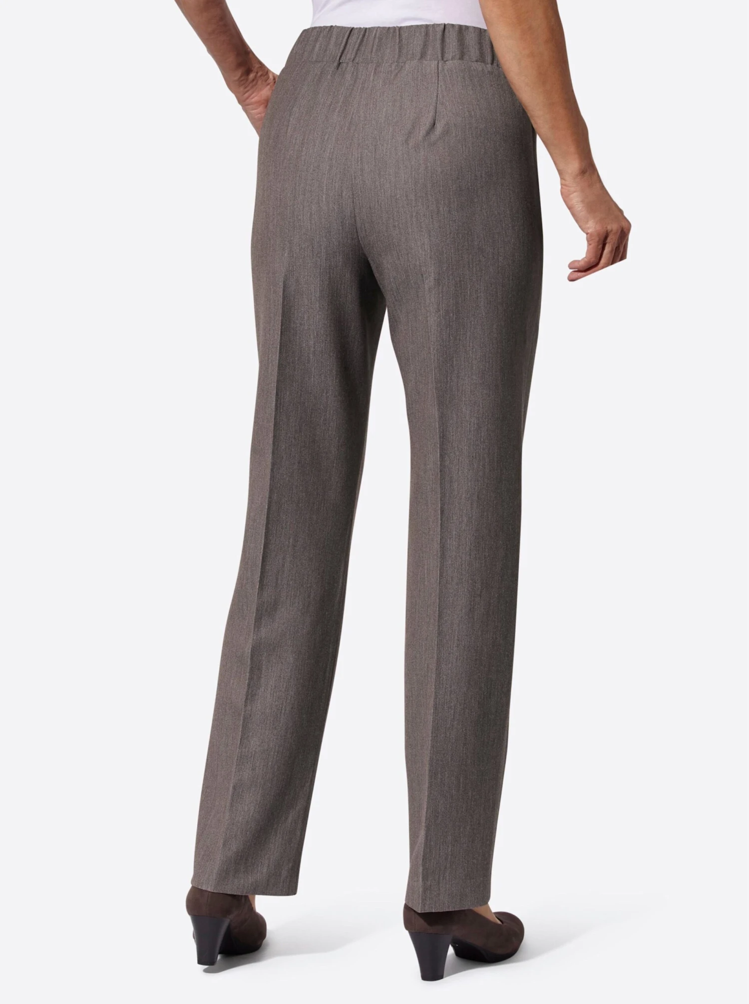 Hose - Dunkeltaupe-meliert – Bild 3