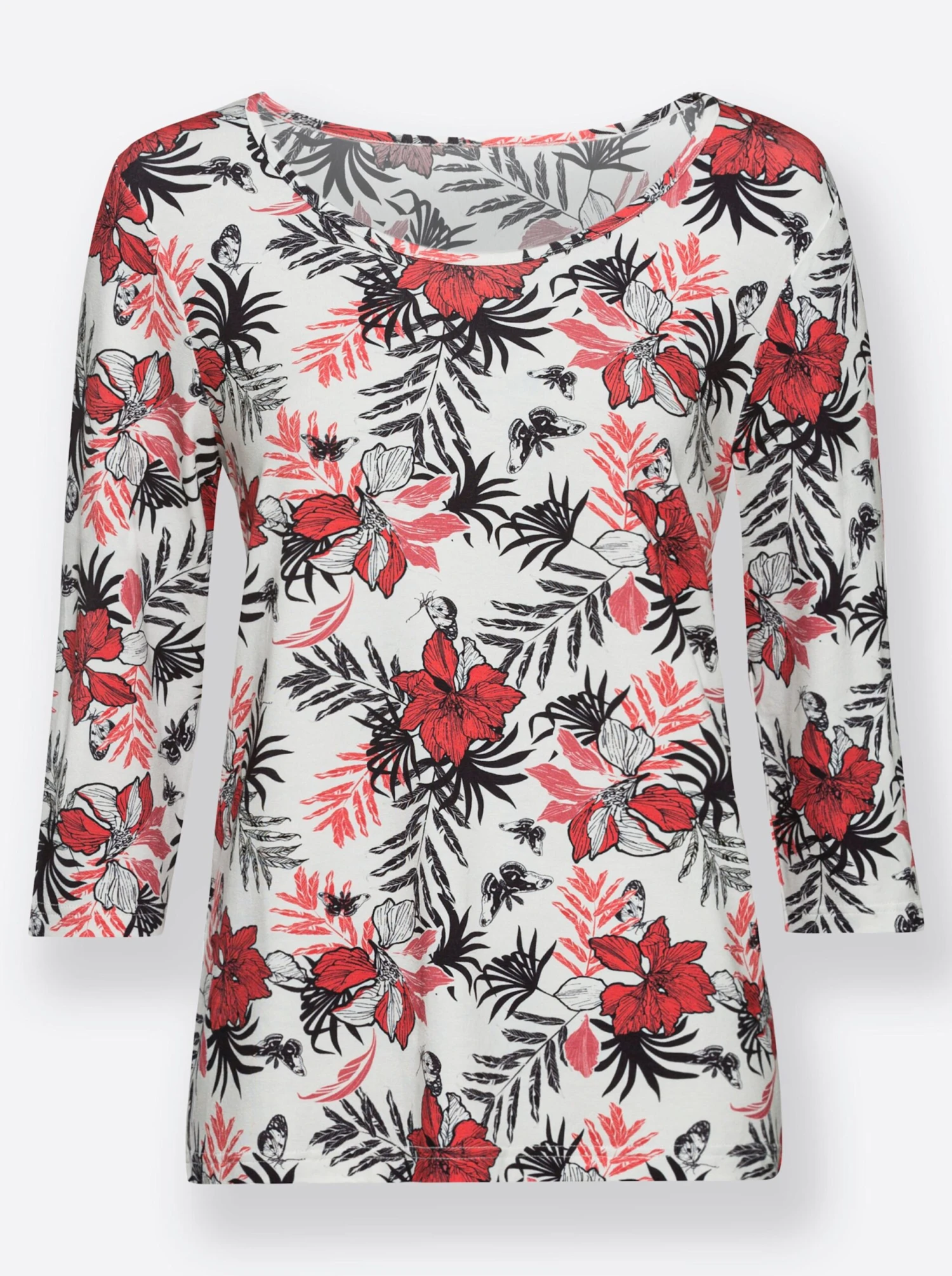 Print-Shirt - Koralle-marine-bedruckt – Bild 4