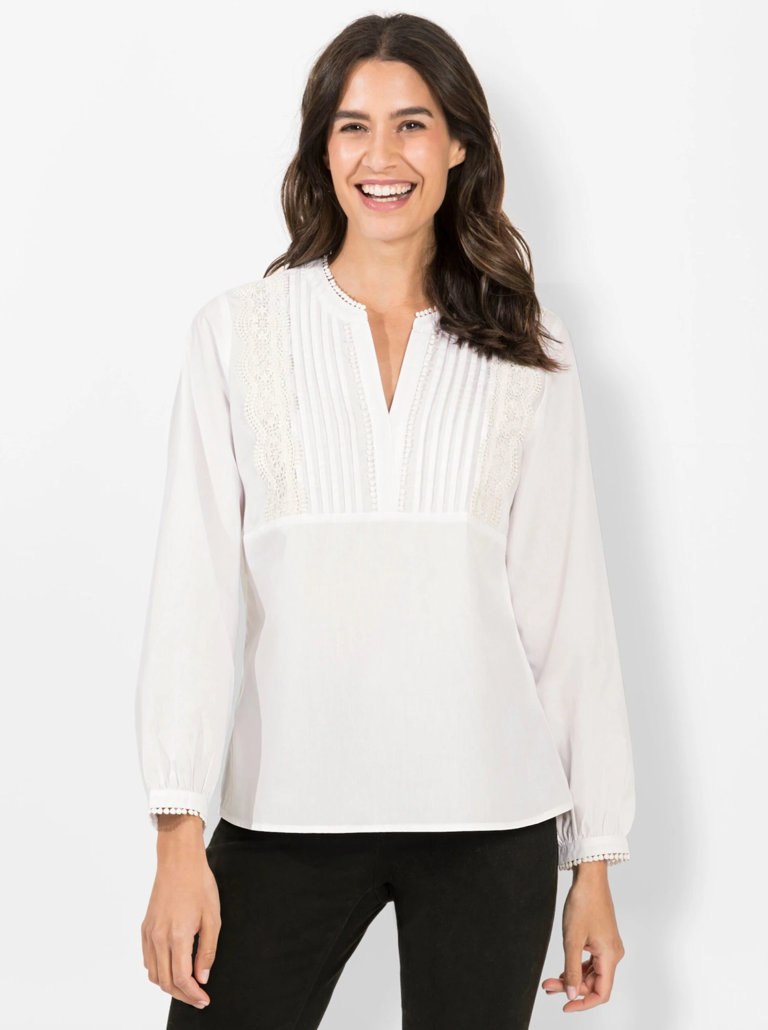 Schlupfbluse - Ecru – Bild 2