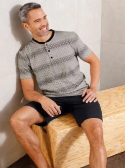 Shortys - Grau + Schwarz