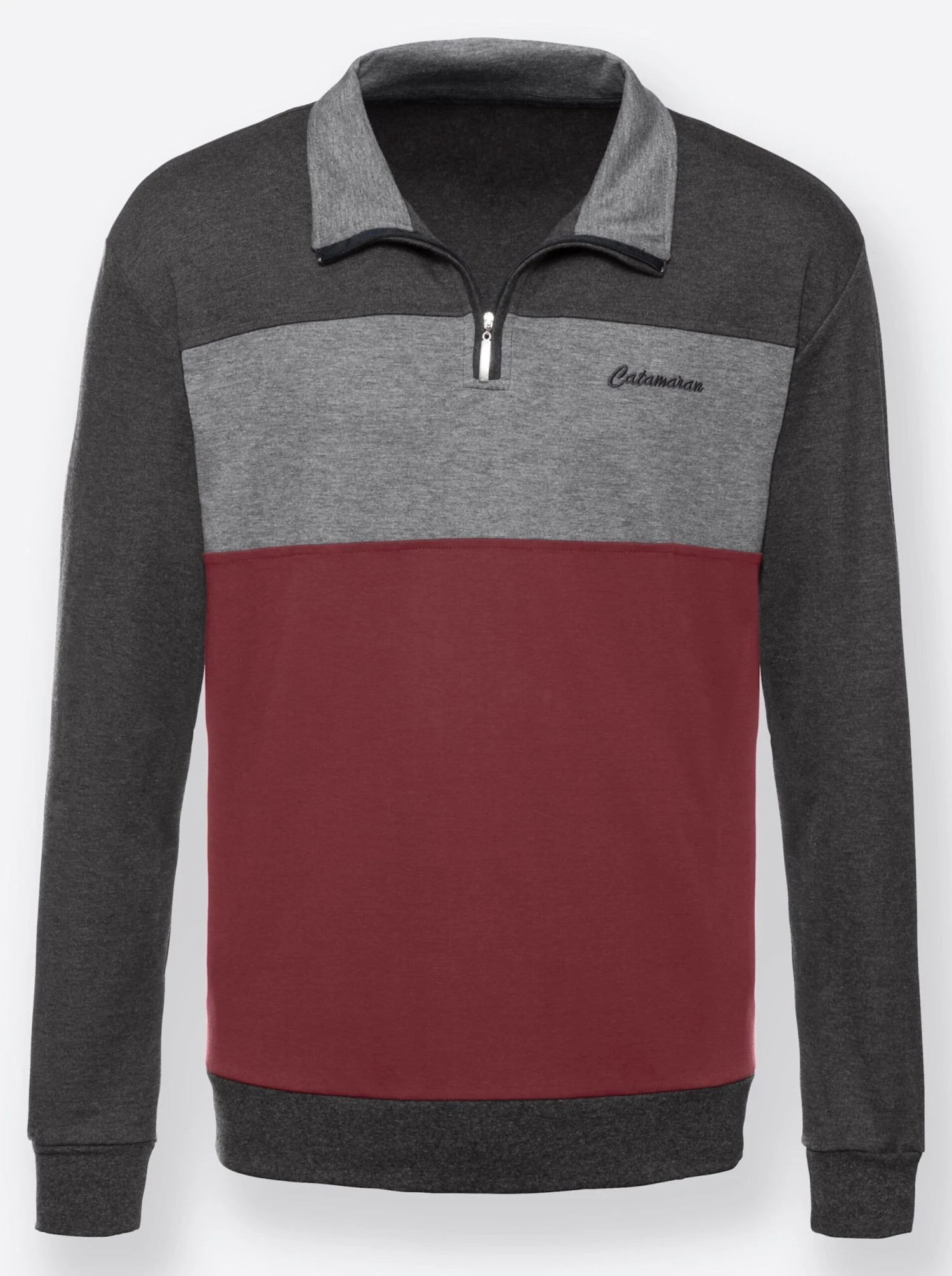 Sweatshirt - Rot-anthrazit – Bild 3