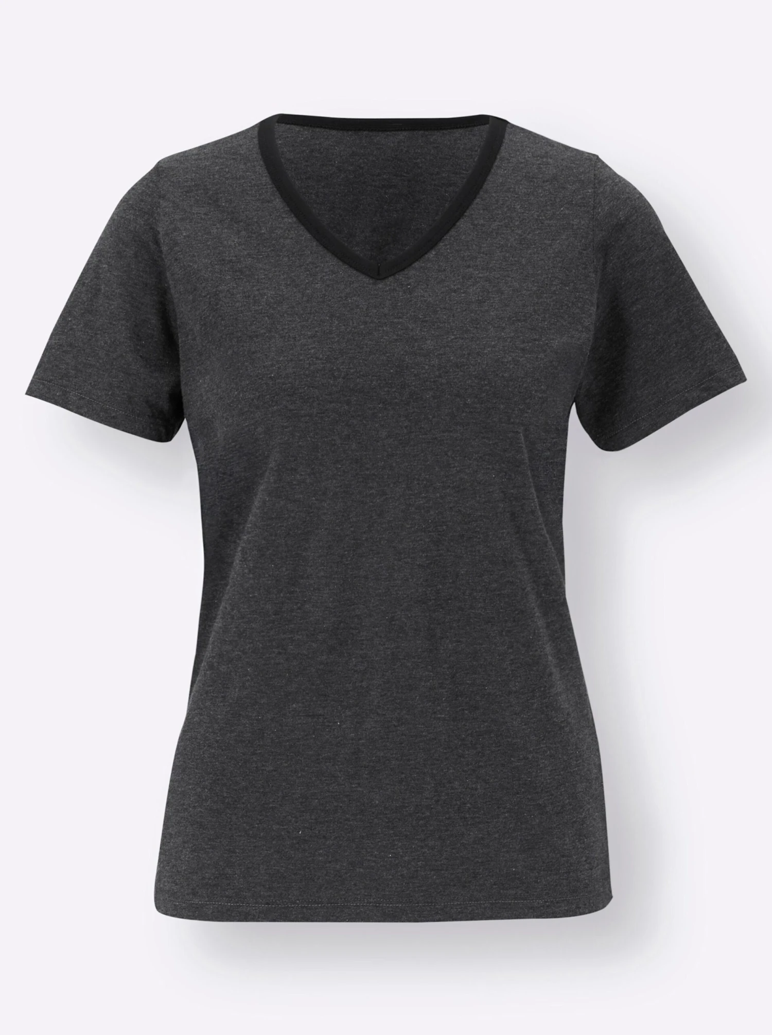 Shirt - Dunkelgrau-meliert – Bild 3