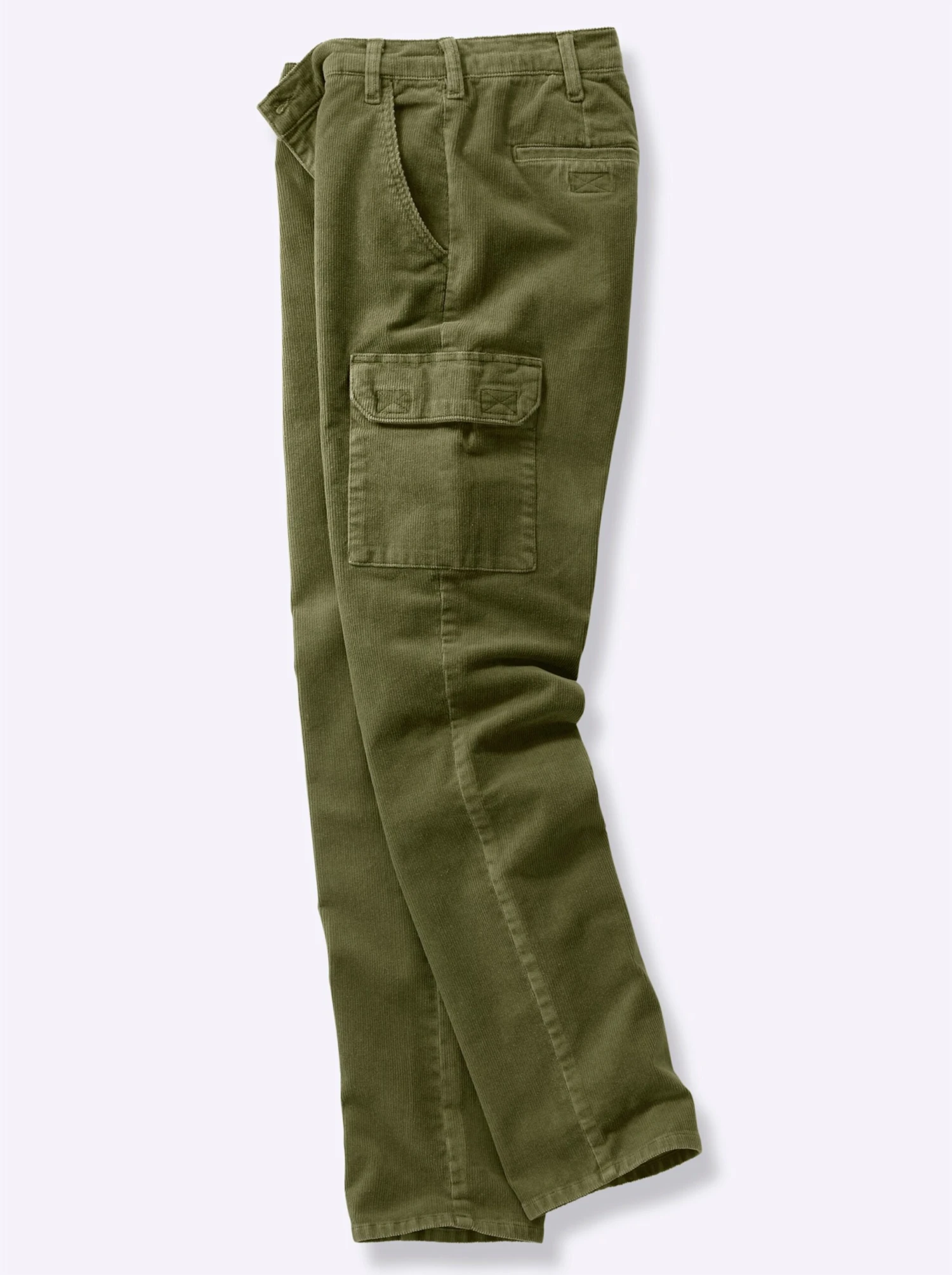 Cord-Hose - Oliv – Bild 4