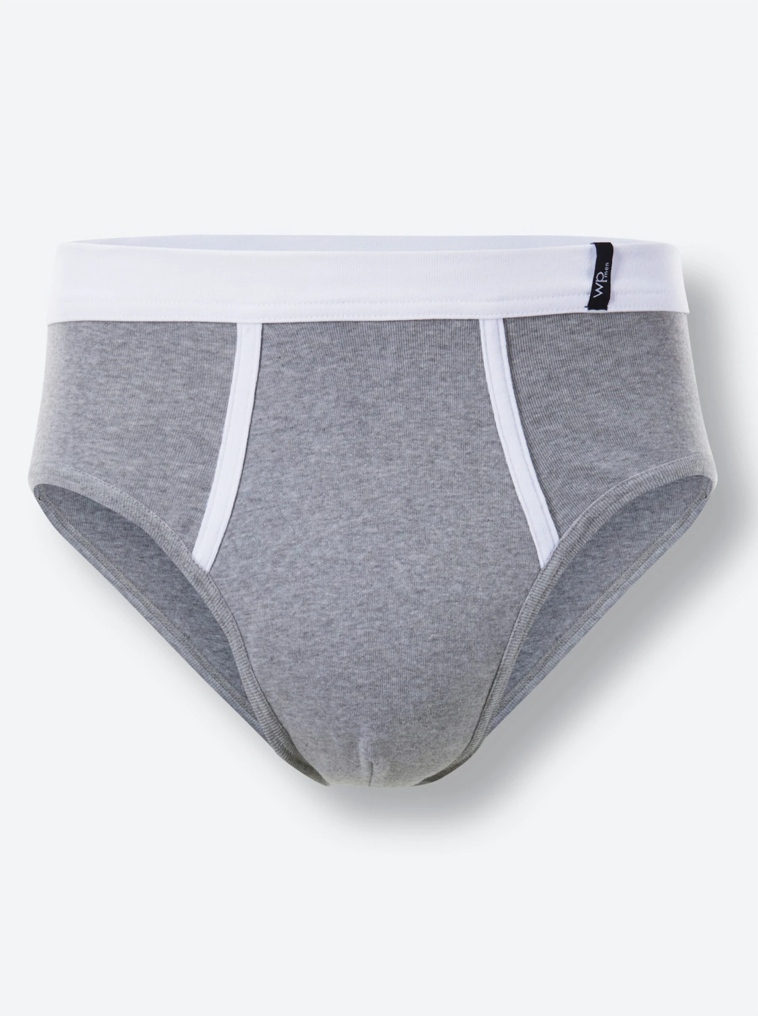 Slip - Weiß + Grau-meliert – Bild 5