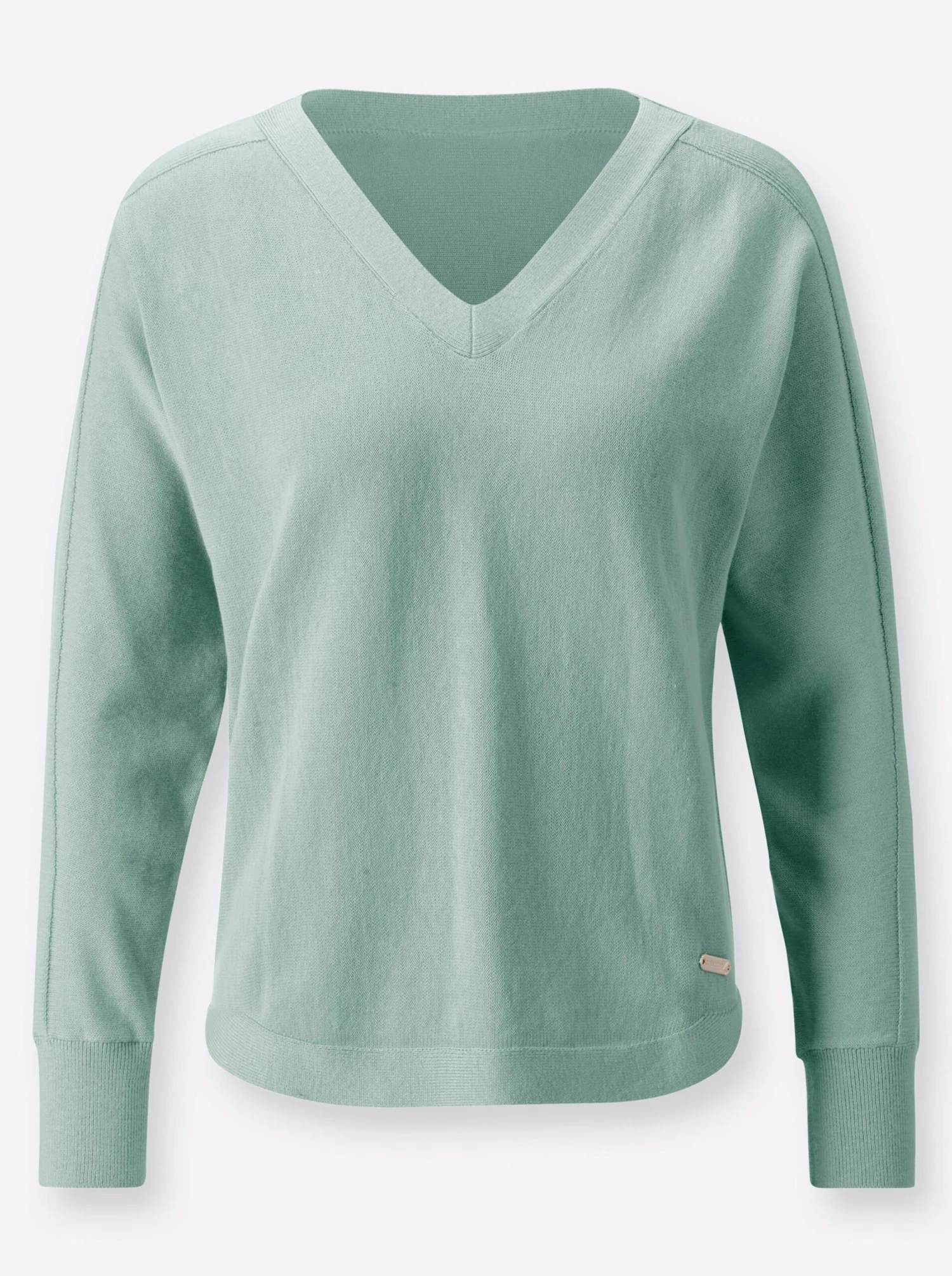 Langarm-Pullover - Kalkmint – Bild 3