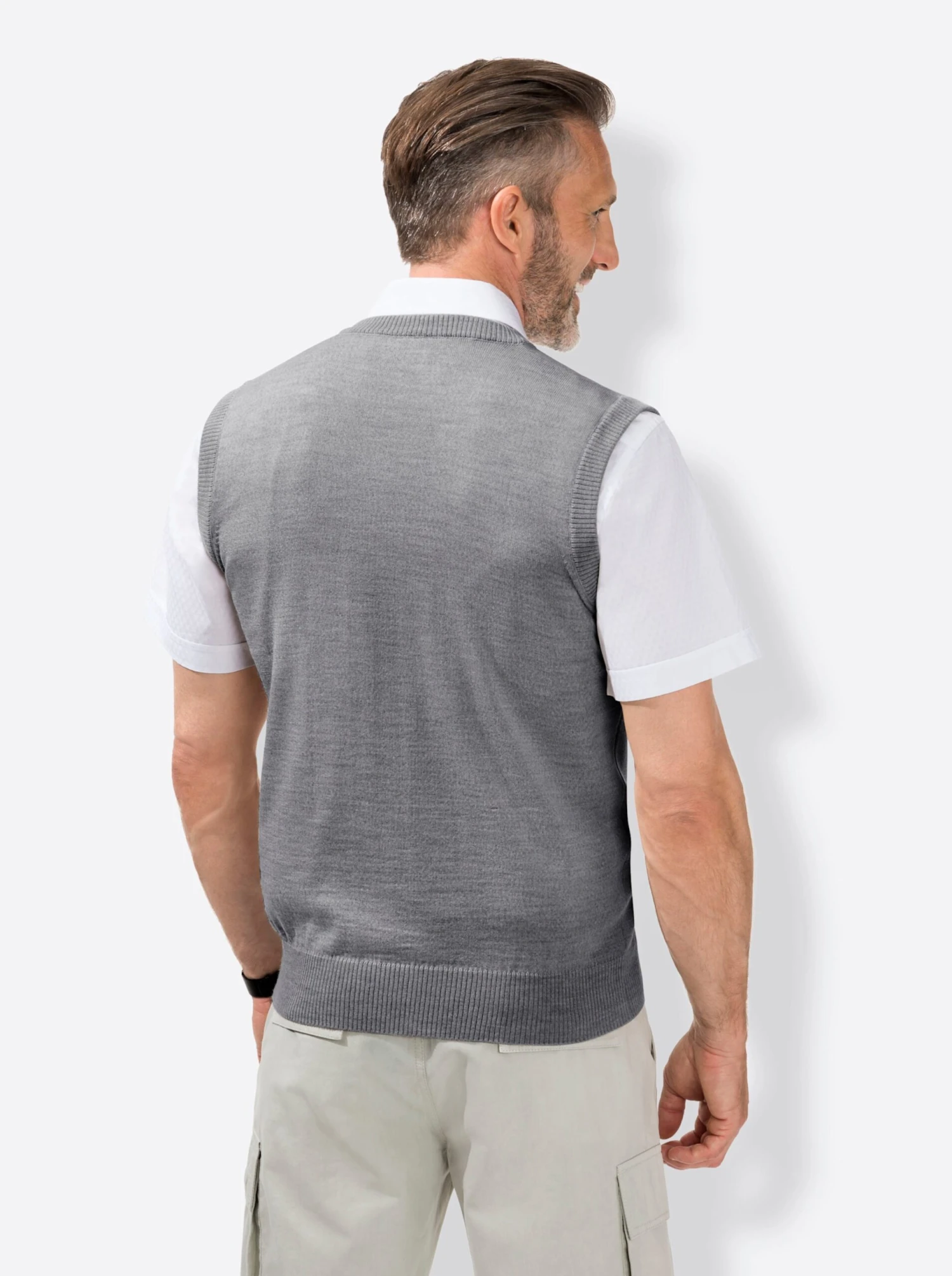 Pullunder - Grau-meliert – Bild 2