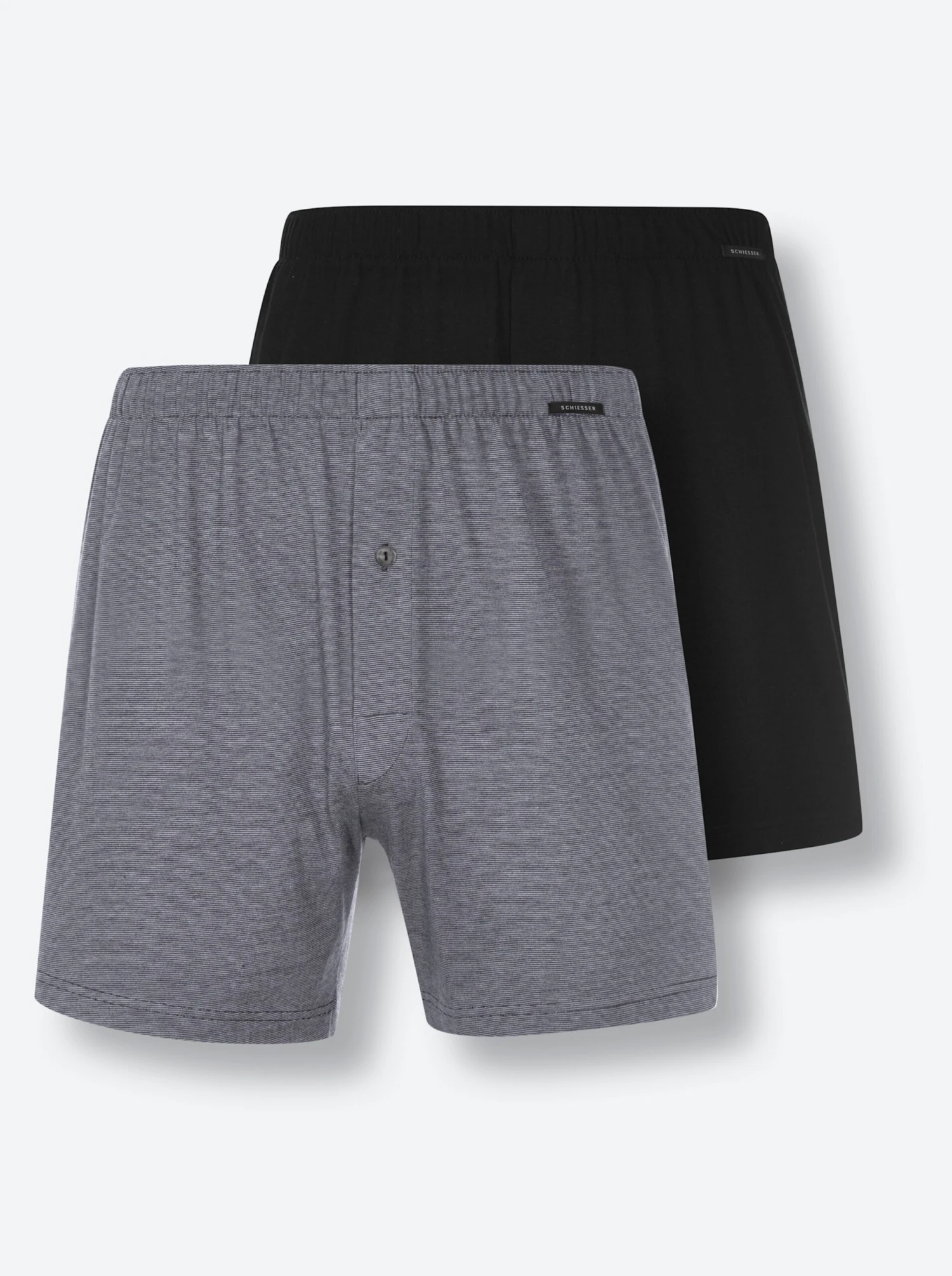 Schiesser Boxershorts - Schwarz + Grau-meliert – Bild 7