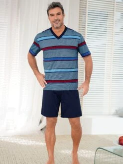 Shorty - Marine-rot-gestreift