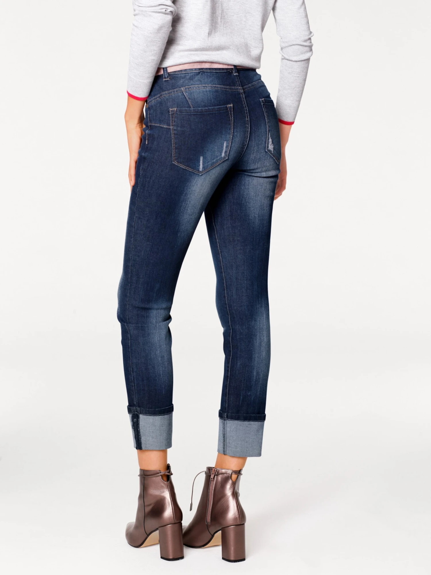 Heine Bauchweg-Jeans - Dark Denim – Bild 2