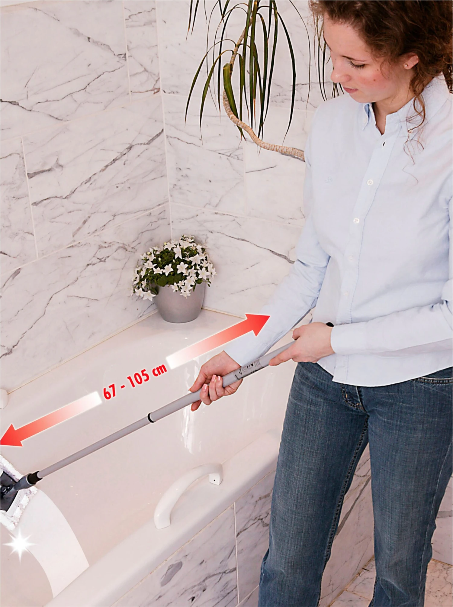 Bad- Und Fliesenwischer - Grau – Bild 2