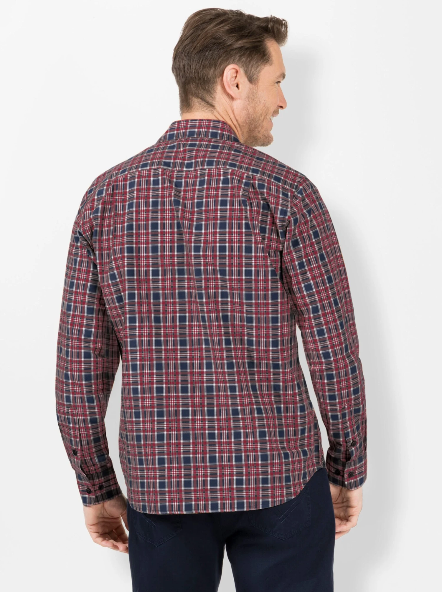 Langarm-Hemd - Marine-kirsche – Bild 2